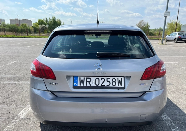 Peugeot 308 cena 42500 przebieg: 115000, rok produkcji 2017 z Radom małe 407